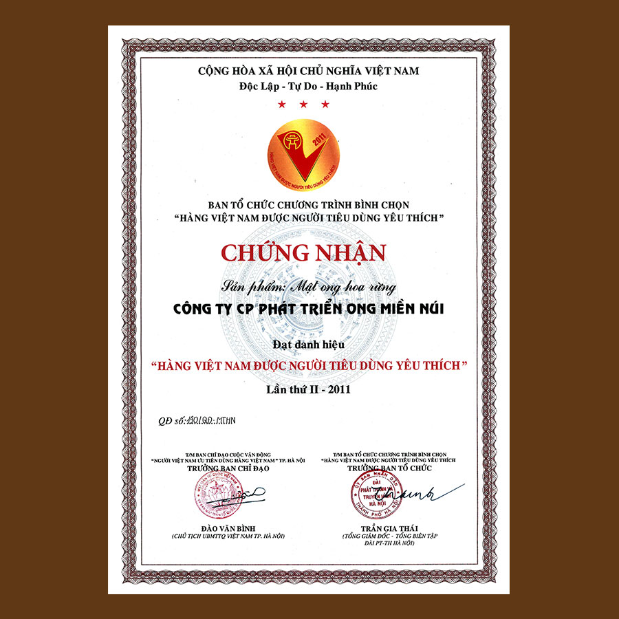 Mật ong hoa bạc hà Ong Miền Núi 700g