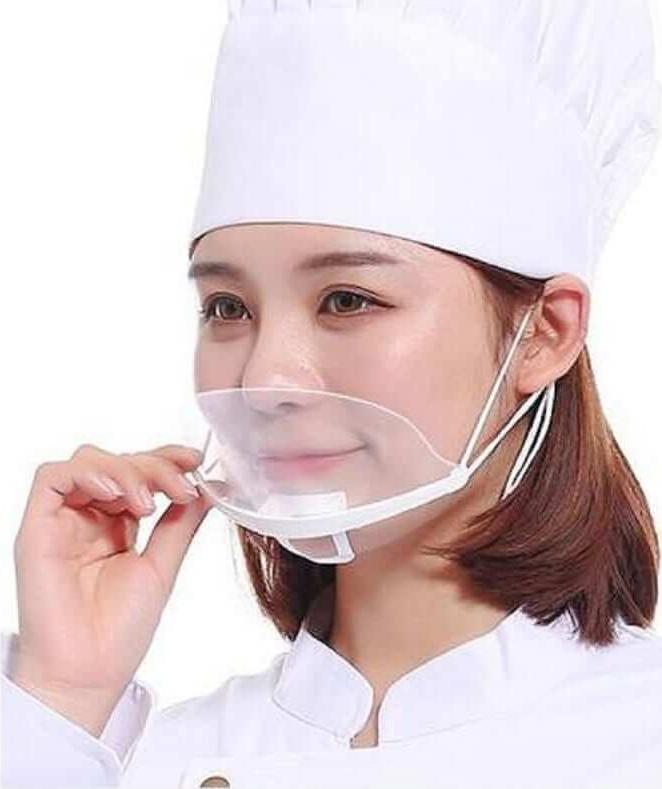 Hộp 10 chiếc Khẩu trang nhựa trong suốt mã 601