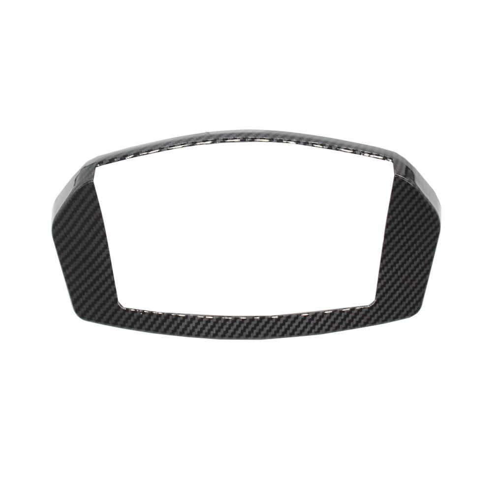 Carbon Fiber Instrument Trim Cover Motorcycle Gauge Meter Speedometer Decorative Cap Replacement for NMAX155 NMAX125 2020 2021