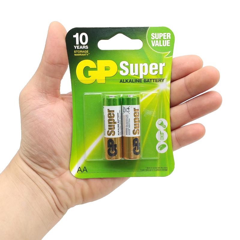 Vỉ 2 Pin Tiểu GP Super Alkaline Battery AA 1.5V - GP 15A-2U2