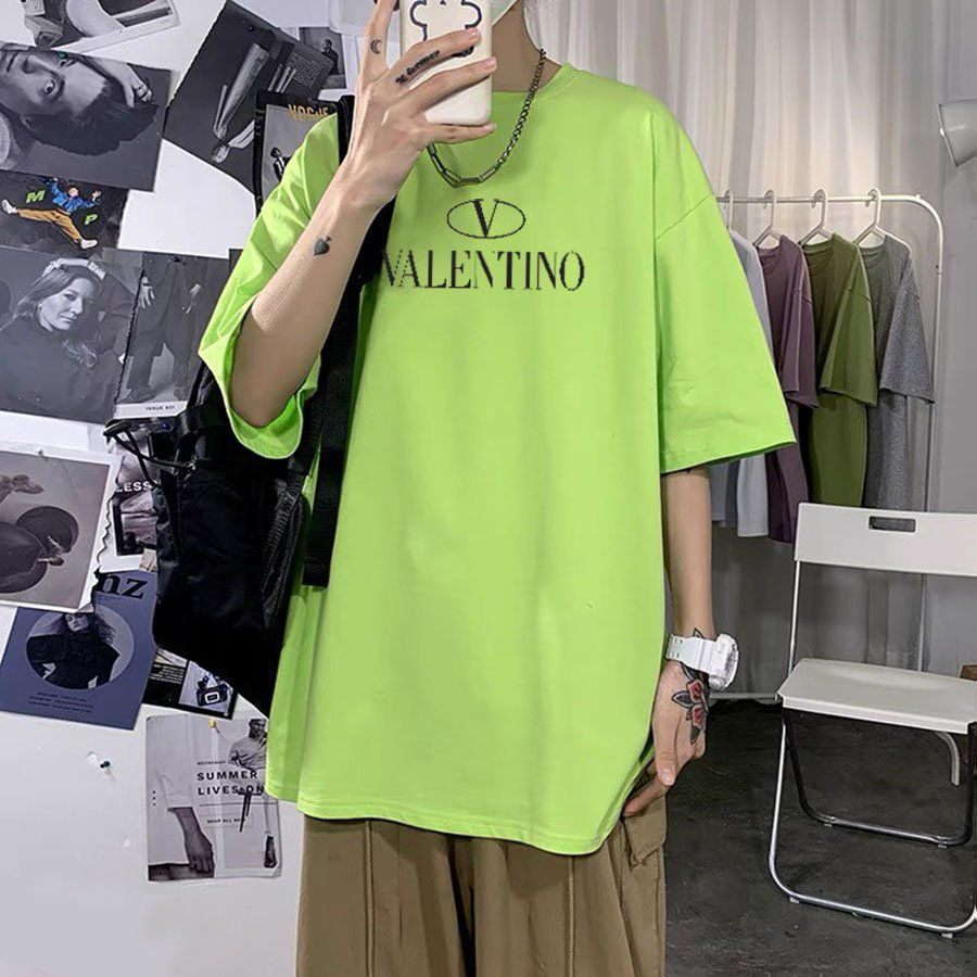 Áo Thun Nữ Tay Lỡ Form Rộng Màu Đen In Chữ VALENTINO Local Brand DLX Áo Phông Nữ Đẹp