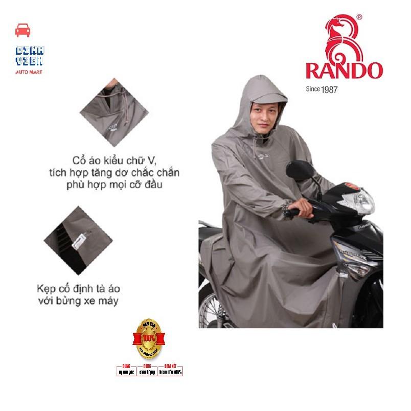 Áo mưa Rando Poncho Cosy “Không ướt ống quần” với thiết kế thông minh giúp bạn không bị ướt ống quần