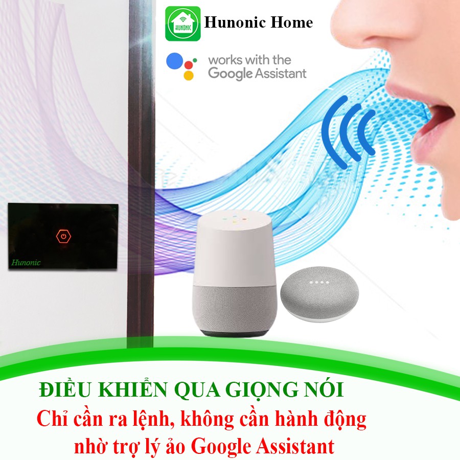 Công tắc thông minh Smart Home 1 nút dùng cho bình nước nóng, điều hoà . Công tắc cảm ứng WIFI kính cường lực hỗ trợ Google Assistant- Công tắc điện 2 màu đen trắng | Hàng Việt Nam Chất Lượng Cao