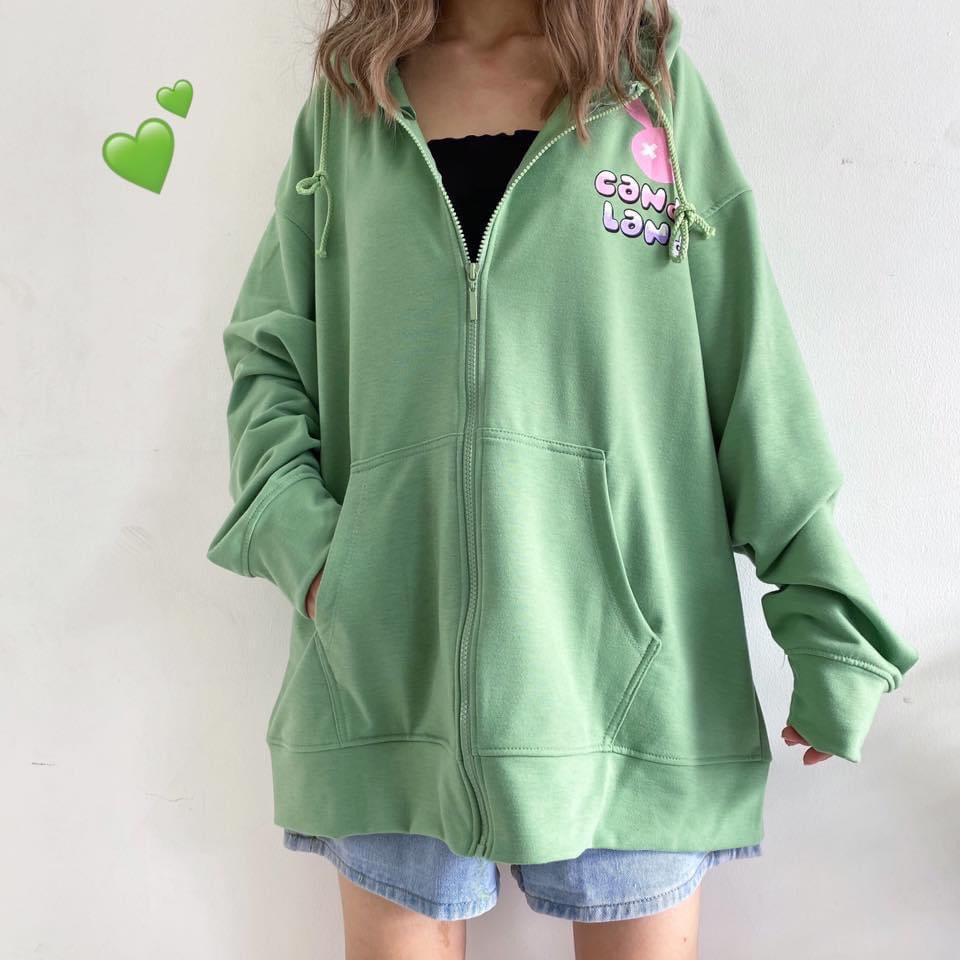 ÁO KHOÁC HOODIE UNISEX NỮ CHẤT NỈ DÂY KHÓA KÉO TIỆN LỢI XU HƯỚNG TRẺ CỦA ĐAM MÊ