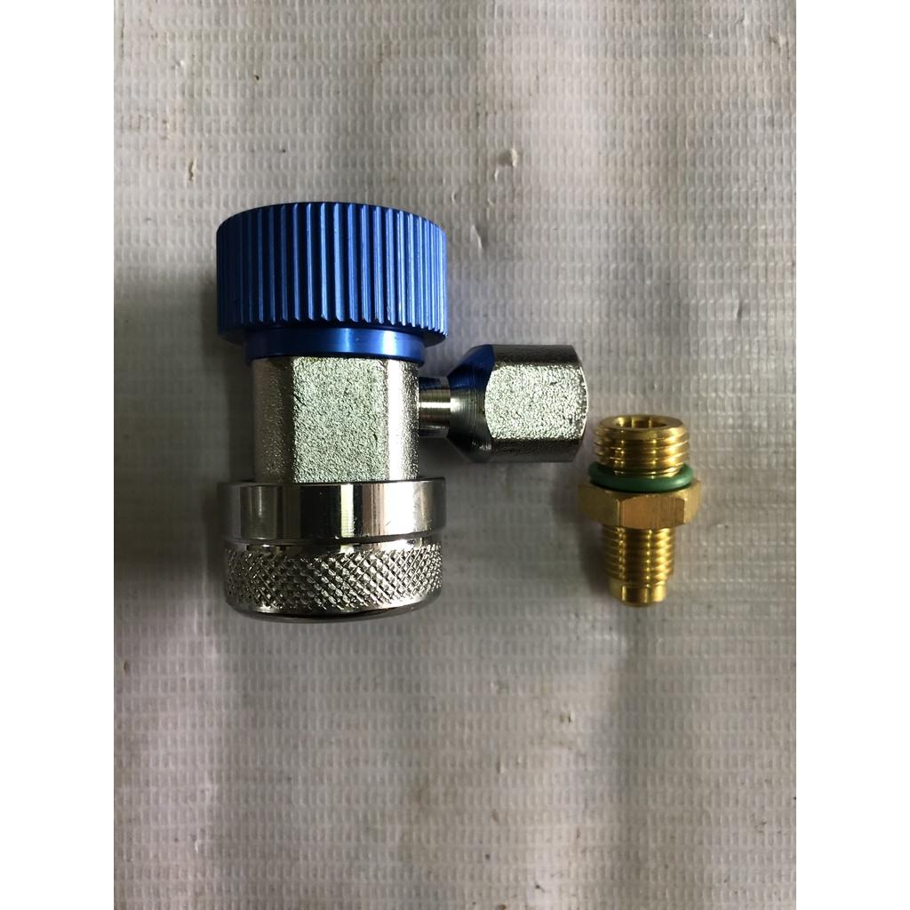 Đầu Van Nạp Gas Hệ Thống Làm Lạnh Ô Tô Tùy Chọn 2 Màu Xanh Hoặc Màu Đỏ Loại Tốt, Kim Loại không rỉ .