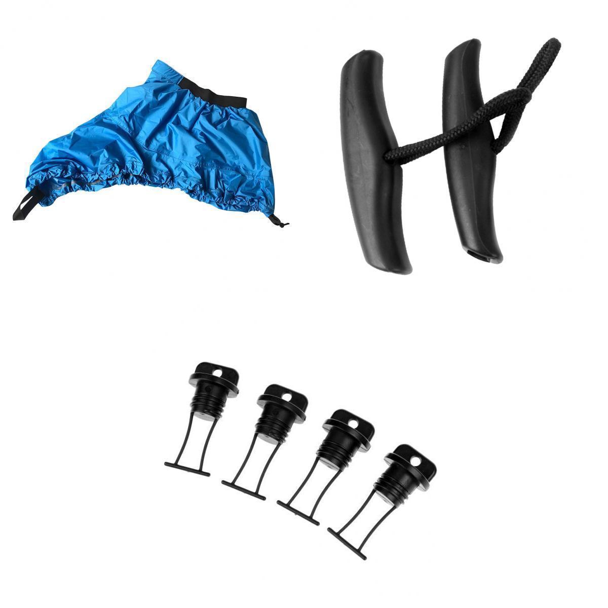 7x Portable Thread Hull Drain Plug Kayak Pull Handle Adjustable Spray Skirt universal for a of Kayaks/Canoe/Boat