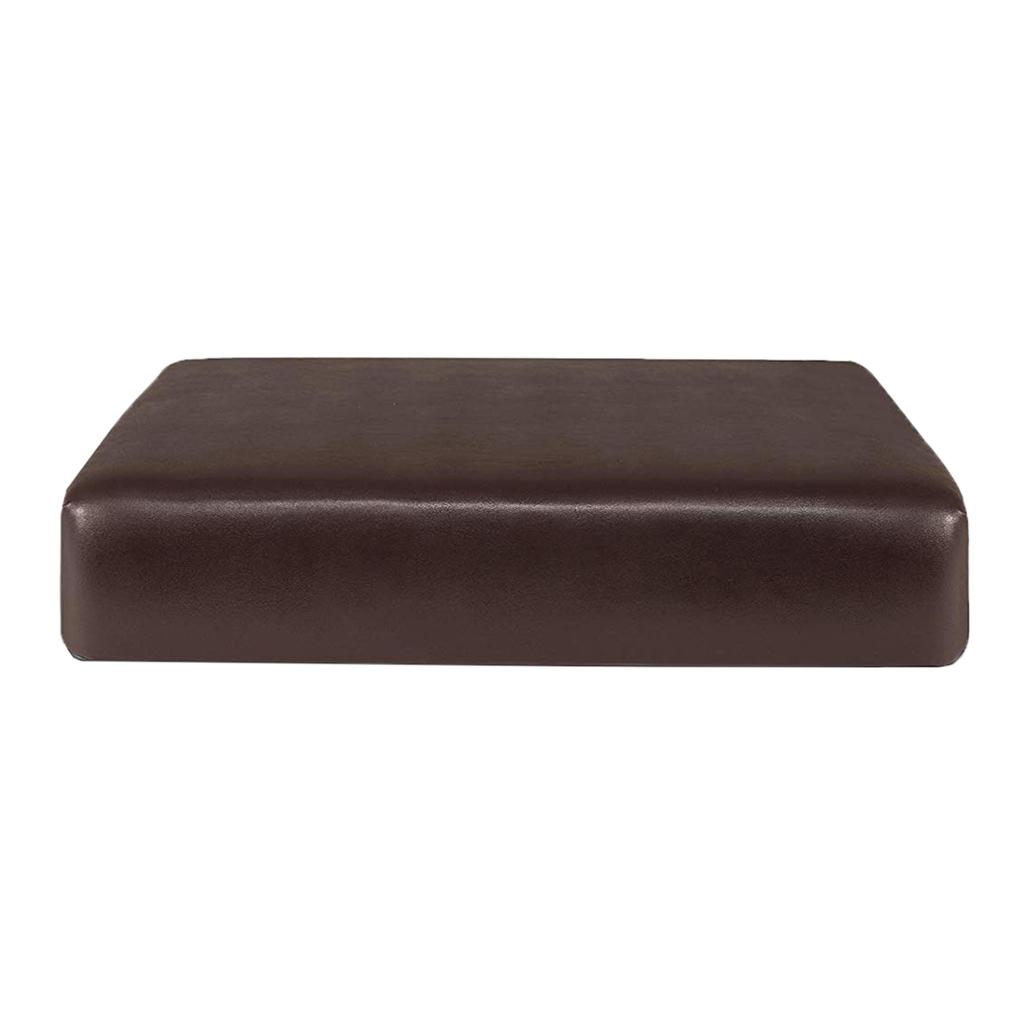 2 PU Seat Cushion Slipcover Cover Furniture Protector for Sofa Couch Coffee S/L