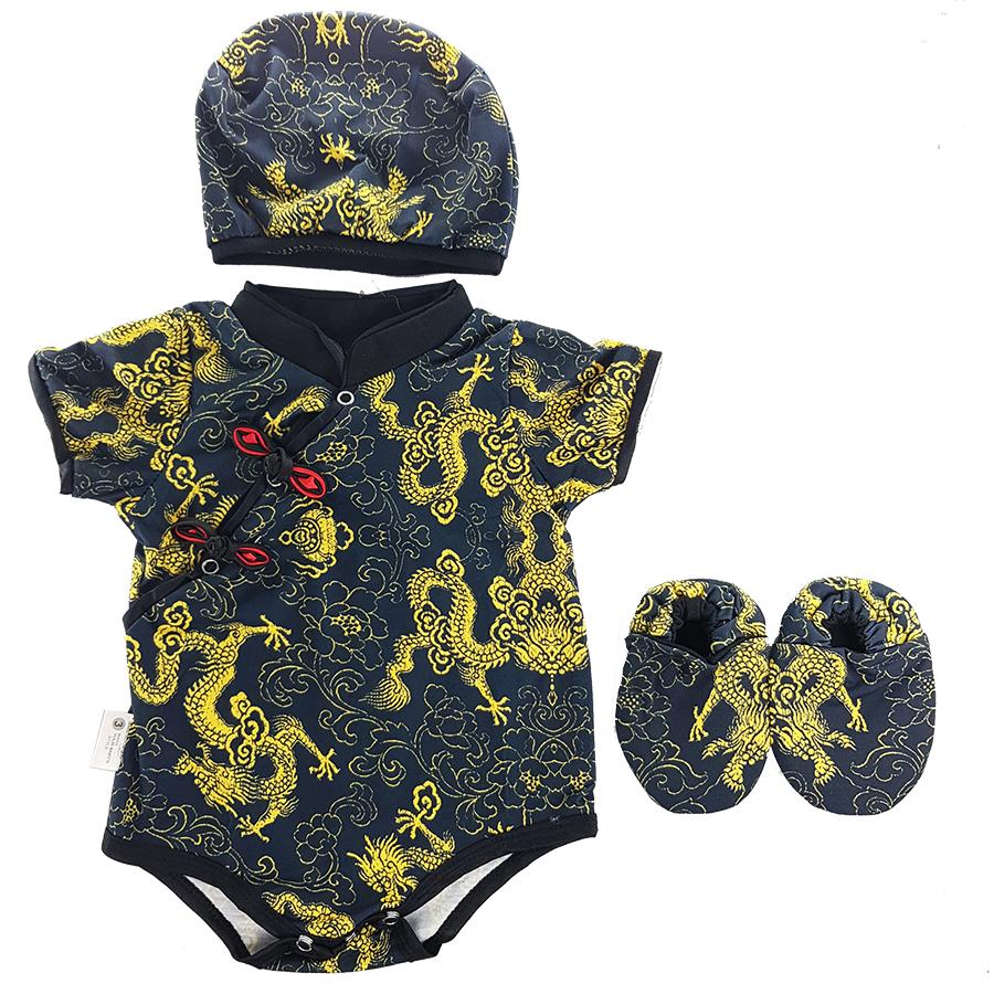 Bộ Bodysuit Tết cho bé hình Rồng Kèm Nón Và Vớ - Mihababy - TET_RONG