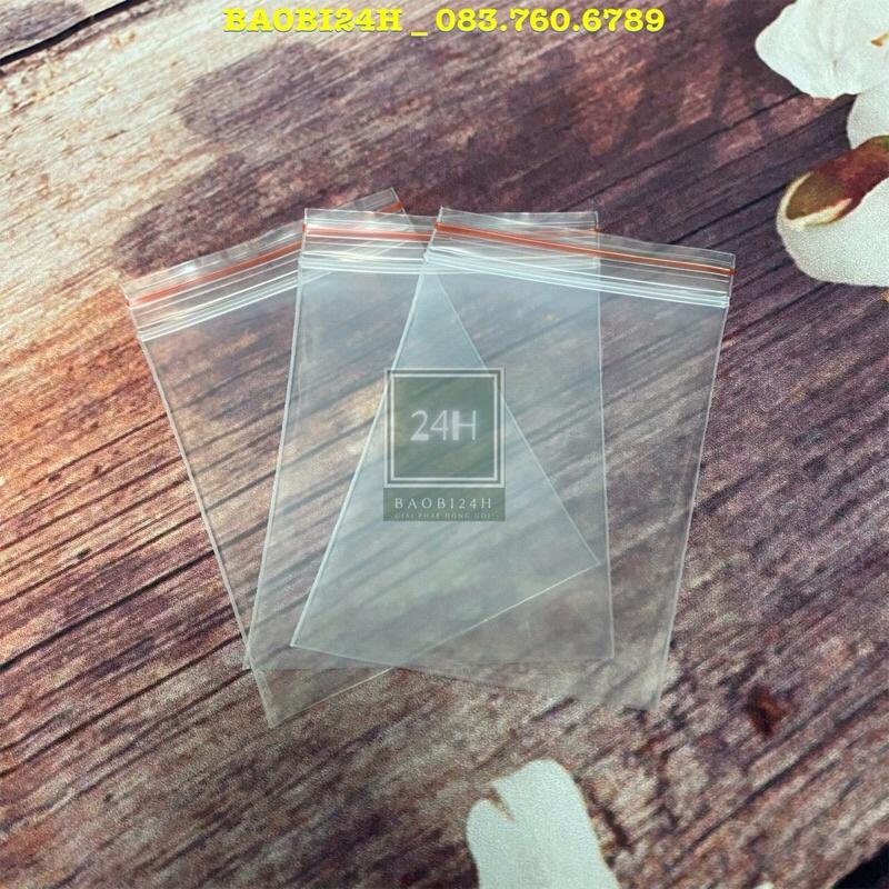 100 GRAM Túi Zip Viền Đỏ. Zip chỉ đỏ dùng để đựng thuốc, phụ kiện, thực phẩm.