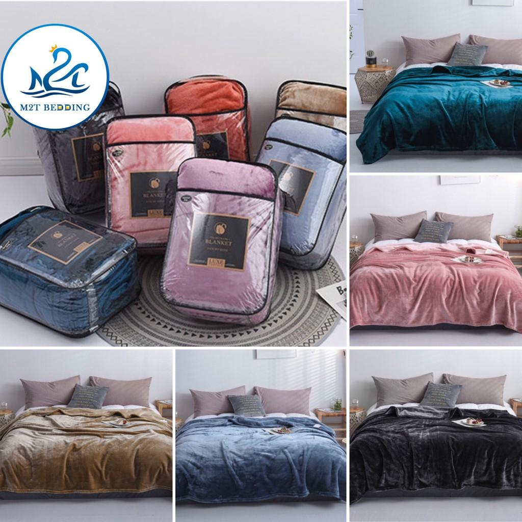 Chăn lông tuyết cao cấp M2T bedding - chăn lông thỏ - chăn mền nhập khẩu - mềm mịn