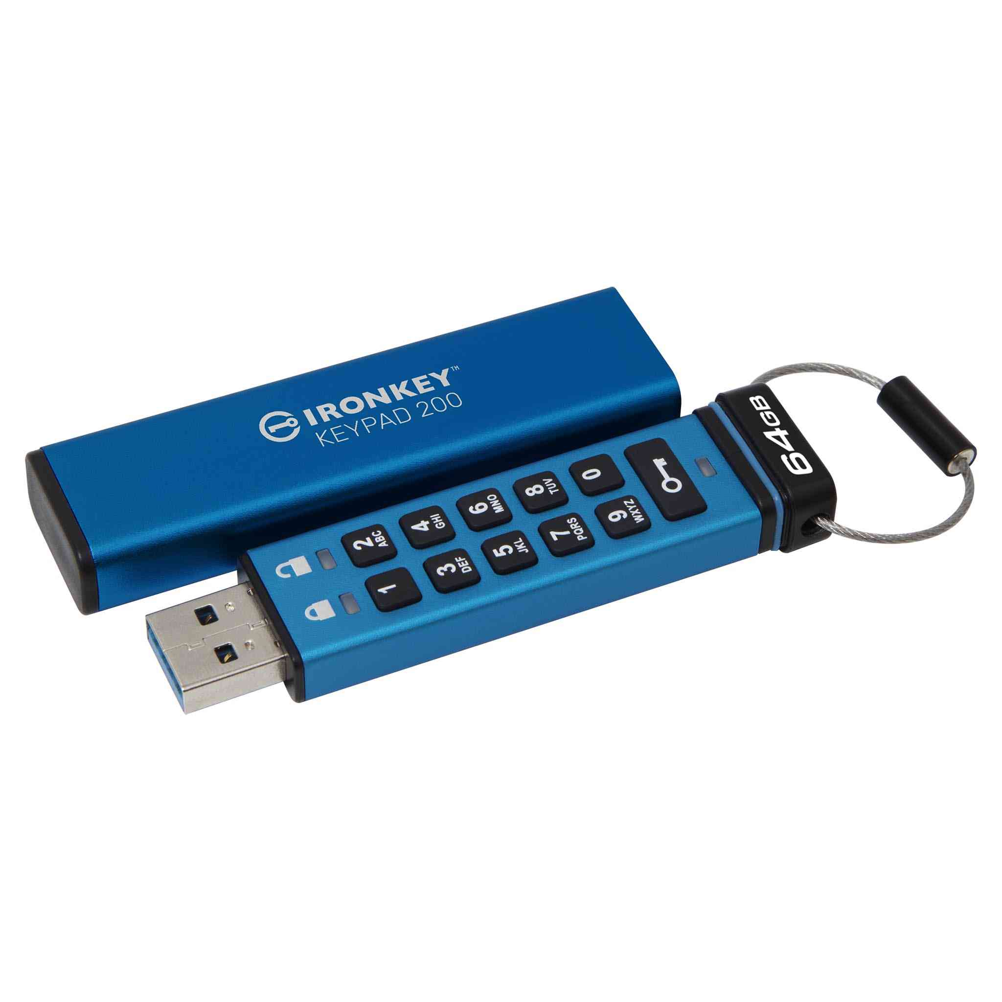 USB Bảo Mật Kingston IronKey Keypad 200 64GB - IKKP200/64GB - Hàng Chính Hãng