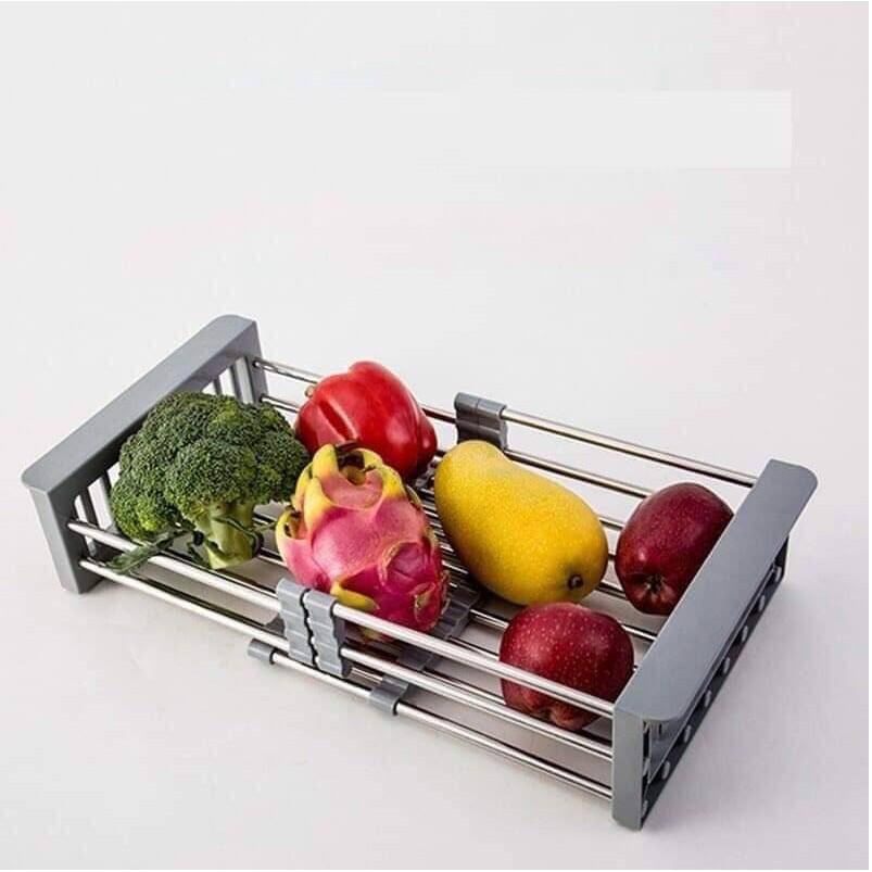 RỔ RÚT INOX CHỈNH KÍCH THƯỚC ĐẶT BỒN RỬA BÁT