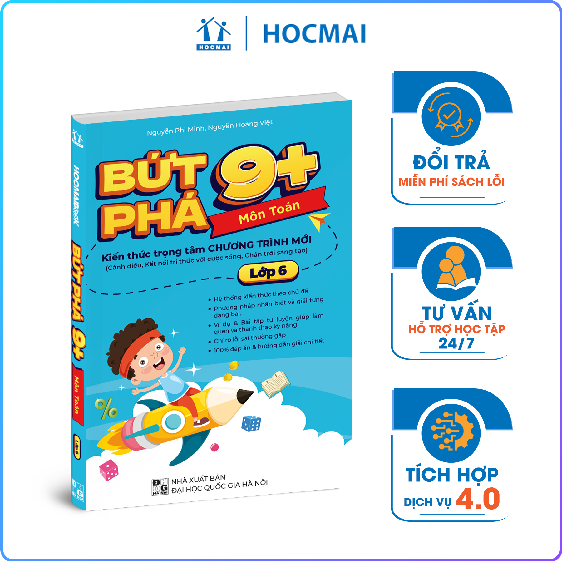 Sách - Bứt phá 9+ lớp 6 - môn Toán (theo chương trình Giáo dục Phổ thông mới)