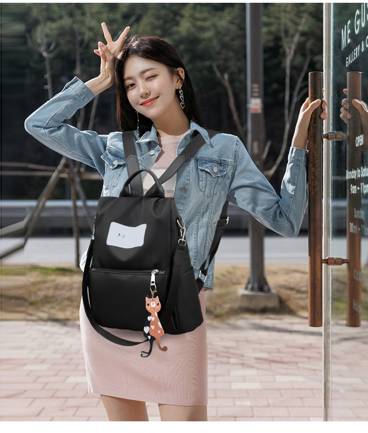 Balo nữ thời trang khoá kéo mặt sau chống trộm chống nước