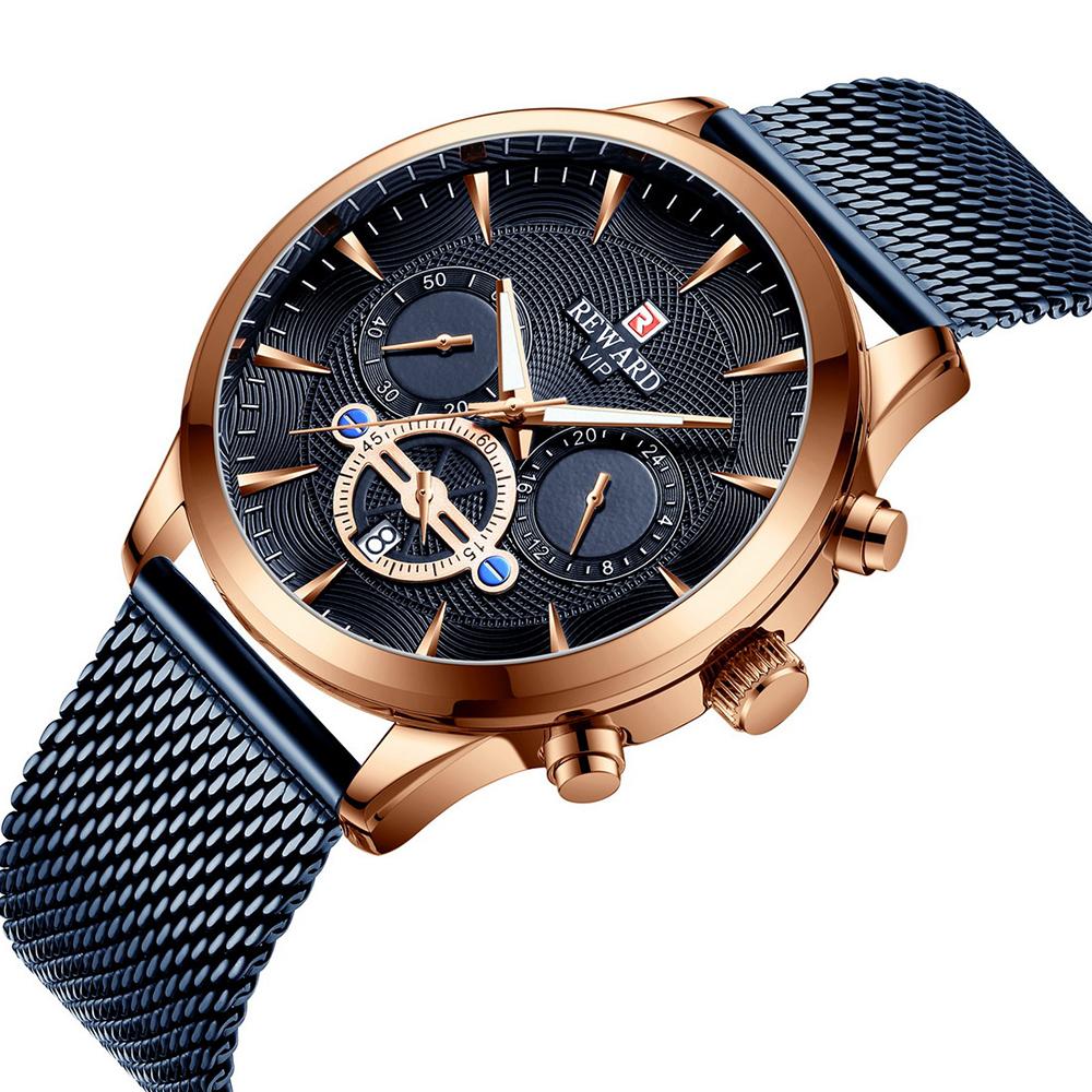 Đồng hồ nam Quartz Movement dây đeo bằng thép không gỉ,không thấm nước