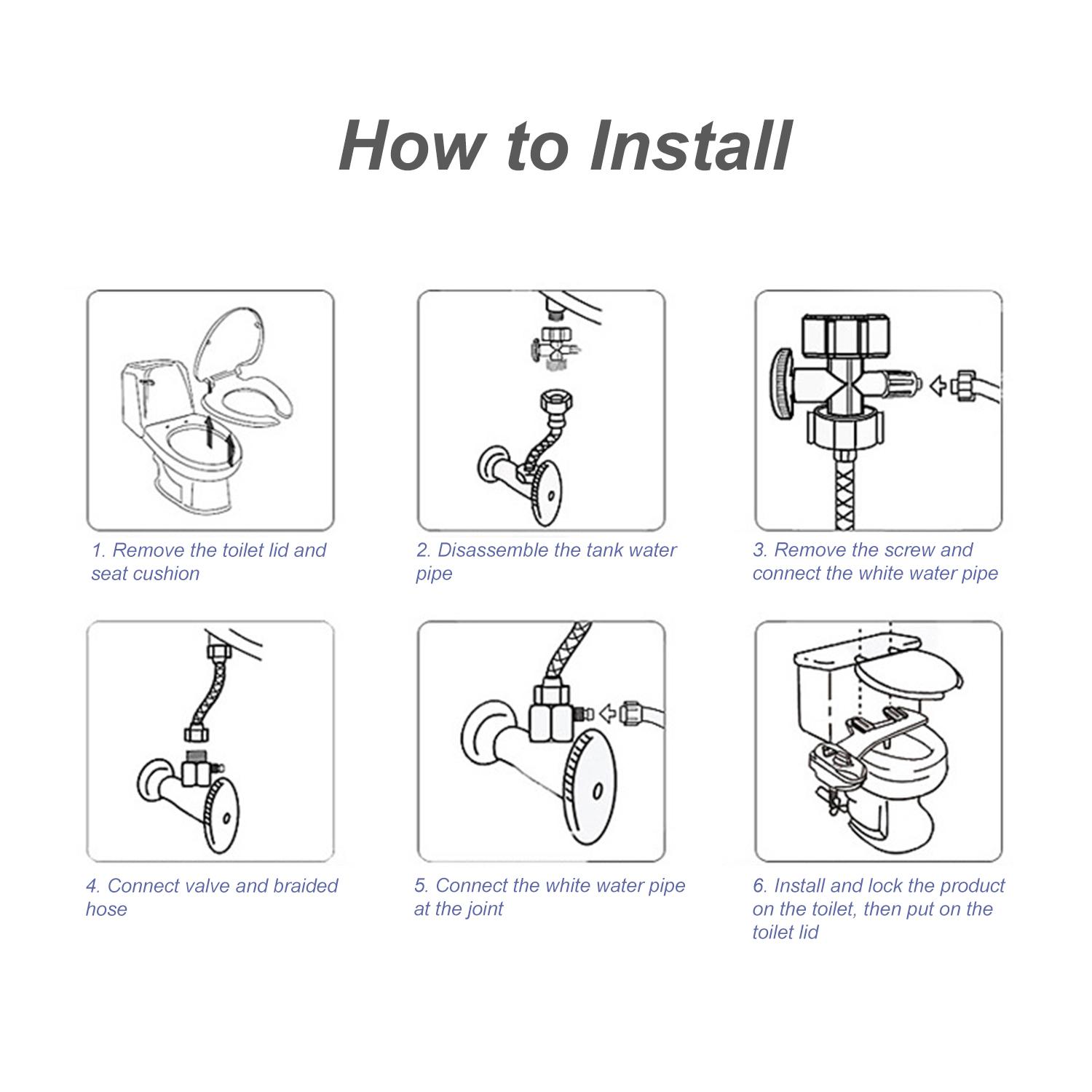 Vòi Xịt Vệ Sinh Thông Minh Bidet G1/2