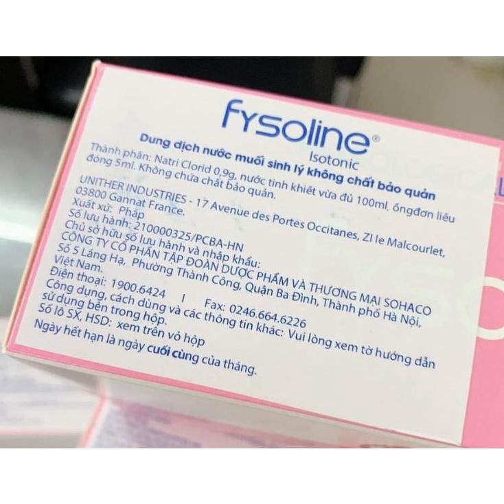 Fysoline - Nước muối sinh lý Pháp - Vệ sinh mắt, mũi, miệng cho bé và người lớn
