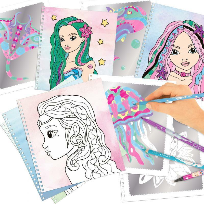 Vở BST Thiết Kế Thời Trang Fantasy Model Colouring Book Silver Art TOPMODEL TM011237