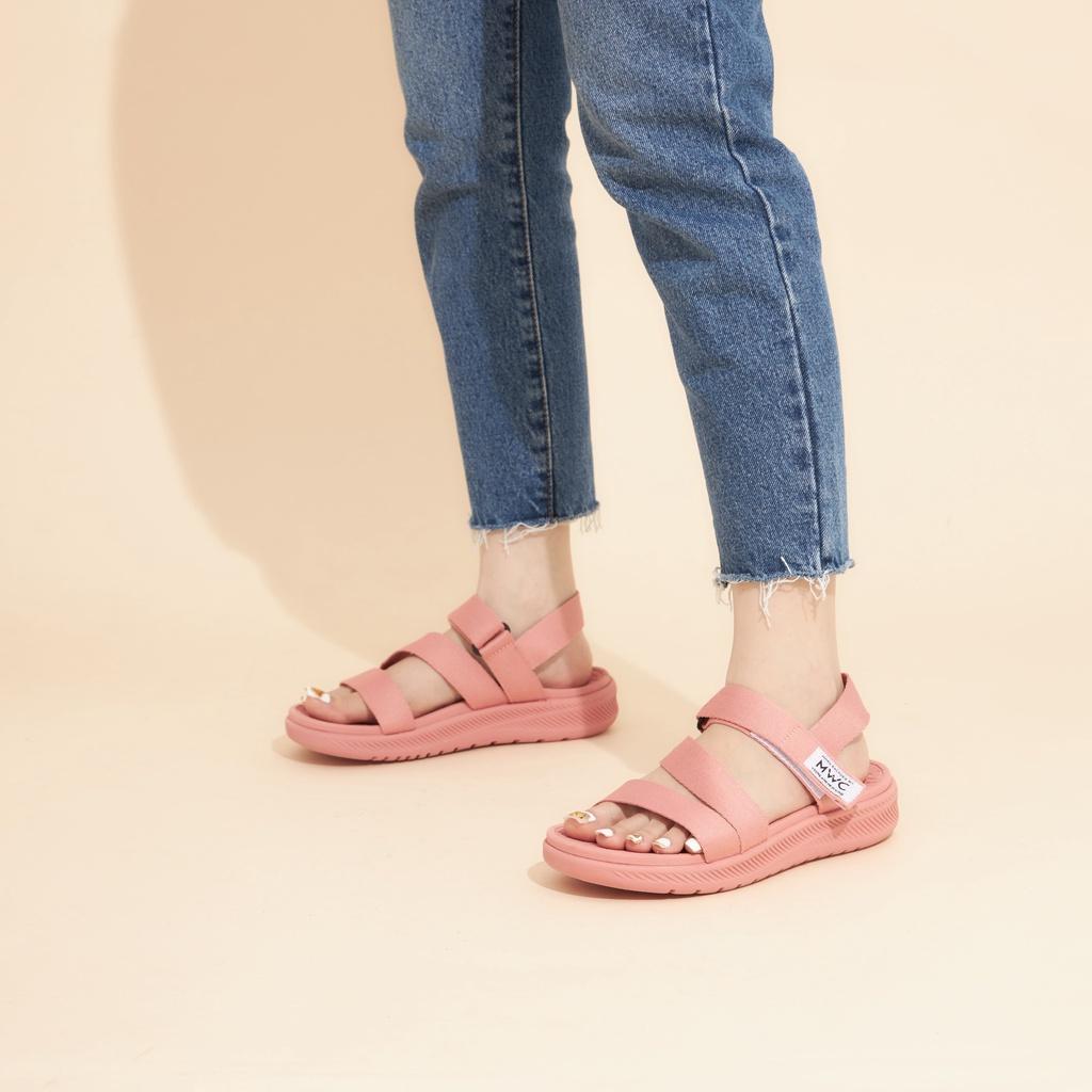 Giày MWC 2911 - Giày Sandal Đế Bằng, Giày Sandal Quai Dù Chéo Đế Bằng Năng Động