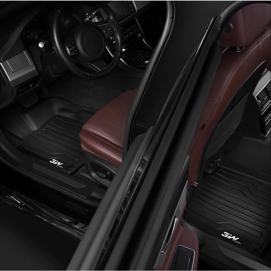Thảm lót sàn xe ô tô JAGUAR F - PACE 2014- đến nay Nhãn hiệu Macsim 3W chất liệu nhựa TPE đúc khuôn cao cấp - màu đen