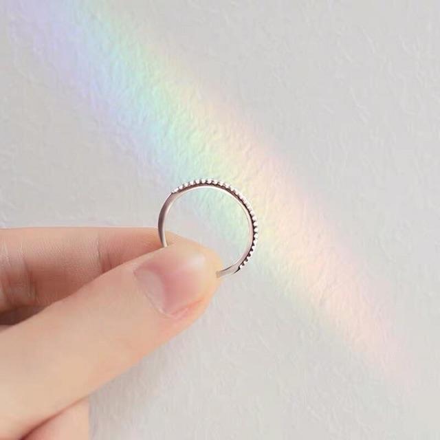 Nhẫn bạc 925 CAO CẤP 1 hàng đính đá lấp lánh đơn giản dễ phối dành cho nữ - Twinkle Silver