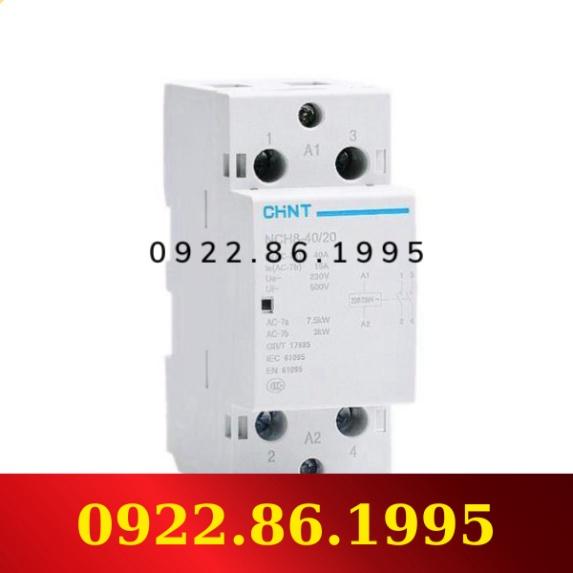 HàngNeW Chint Khởi động từ, contactor 1 pha CHINT NCH8 40A/220V Xám mới