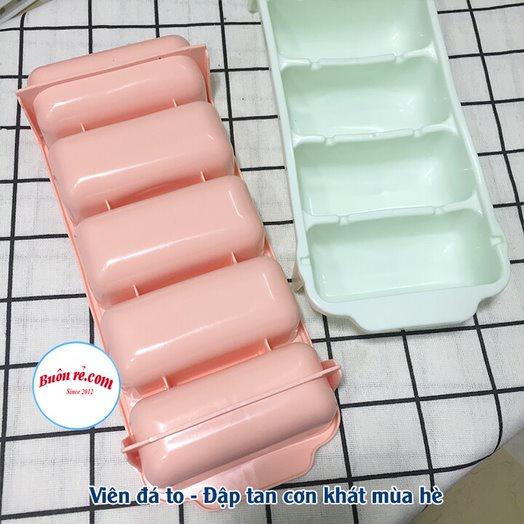 Khay làm đá 5 viên to nhựa dẻo VIỆT NHẬT PlASTIC (MS: 6928) - Buôn rẻ 01261