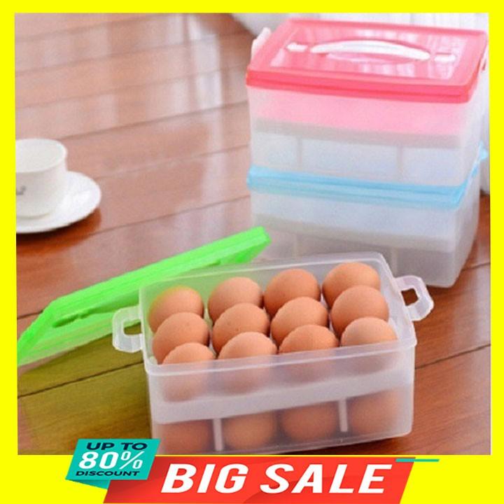 Khay đựng trứng 2 tầng 24 quả trứng, 23x16x11cm