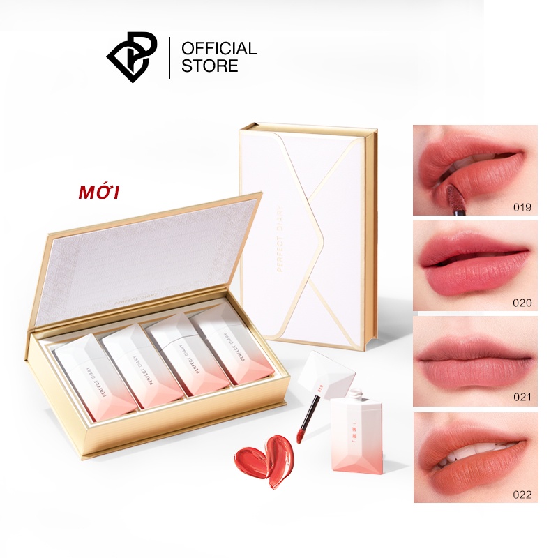 Bộ Hộp Quà Tặng Son Môi Danh Thiếp Perfect Diary