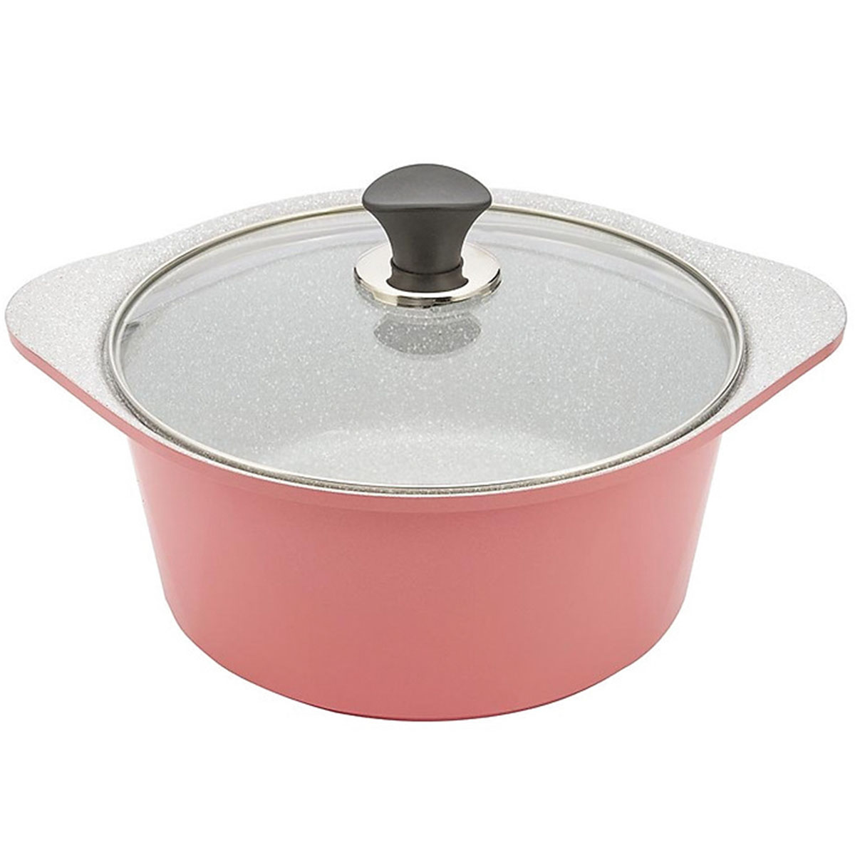 Nồi Đúc Chống Dính Green-Cook Ceramic 5 Lớp Vân Đá Đáy Từ Dùng Trên Mọi Loại Bếp-Hàng Chính Hãng