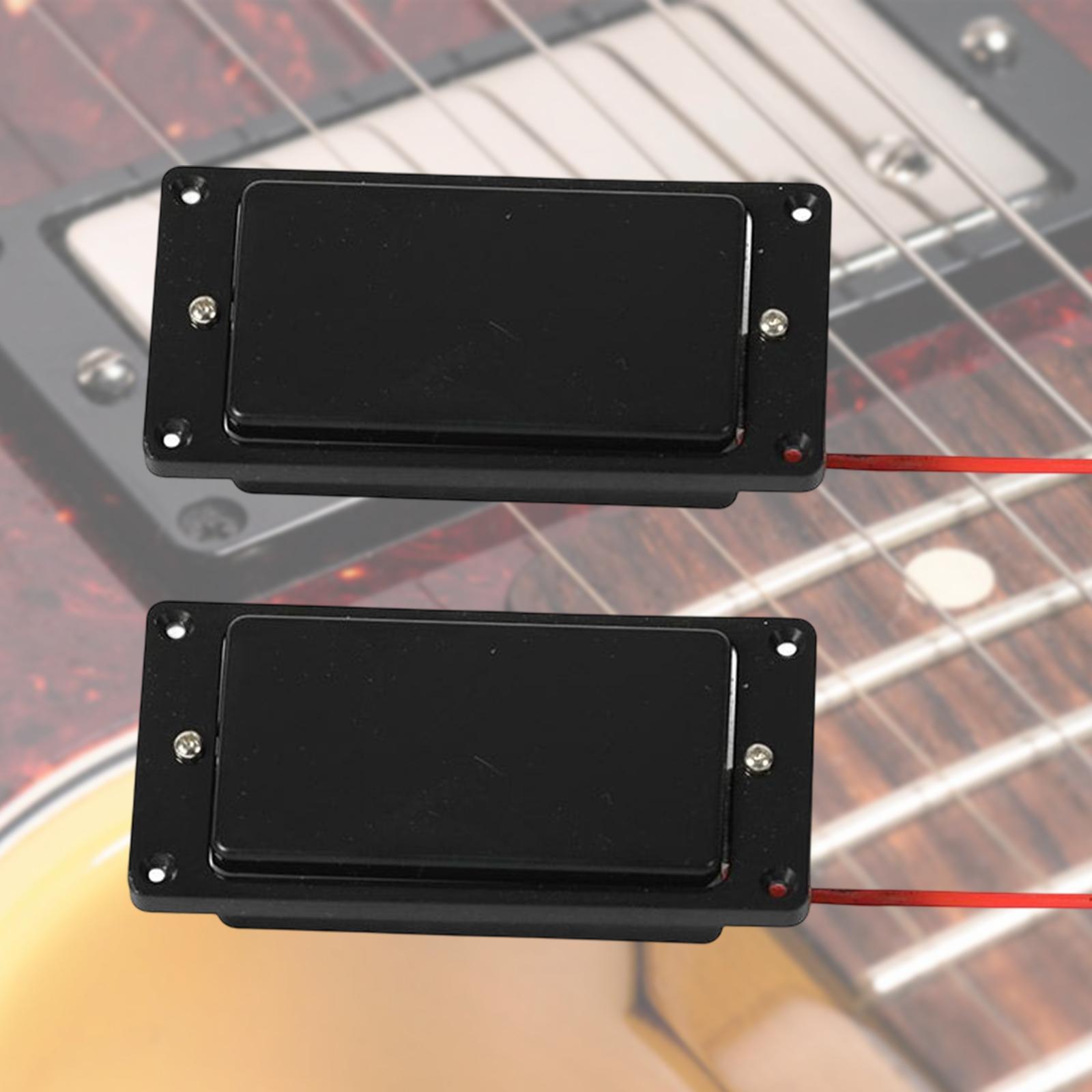 Electric Guitar Neck Bridge Pickup Noiseless Humbucker Pickup for Guitar