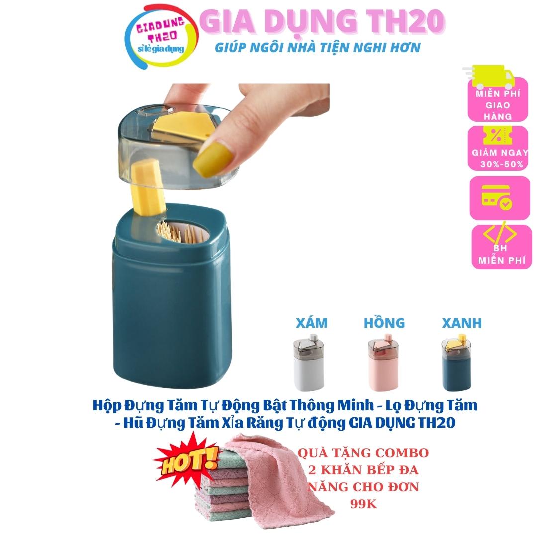 Hộp Đựng Tăm Tự Động Bật Thông Minh , Lọ Đựng Tăm - Hũ Đựng Tăm Xỉa Răng Tự động