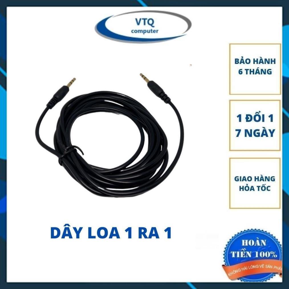 Dây loa 1 ra 1, DÂY 2 ĐẦU 3.5 dài 1.5m 3m 5m hàng tốt jack 3.5mm