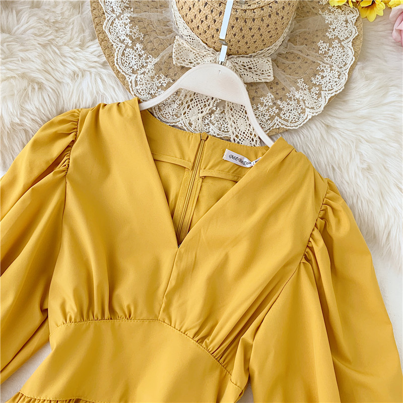 Áo kiểu sơ mi tiểu thư peplum cổ v cao cấp - a42202