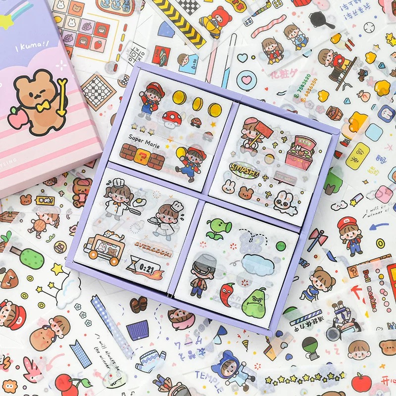 Sticker 100 tấm cute Game Time