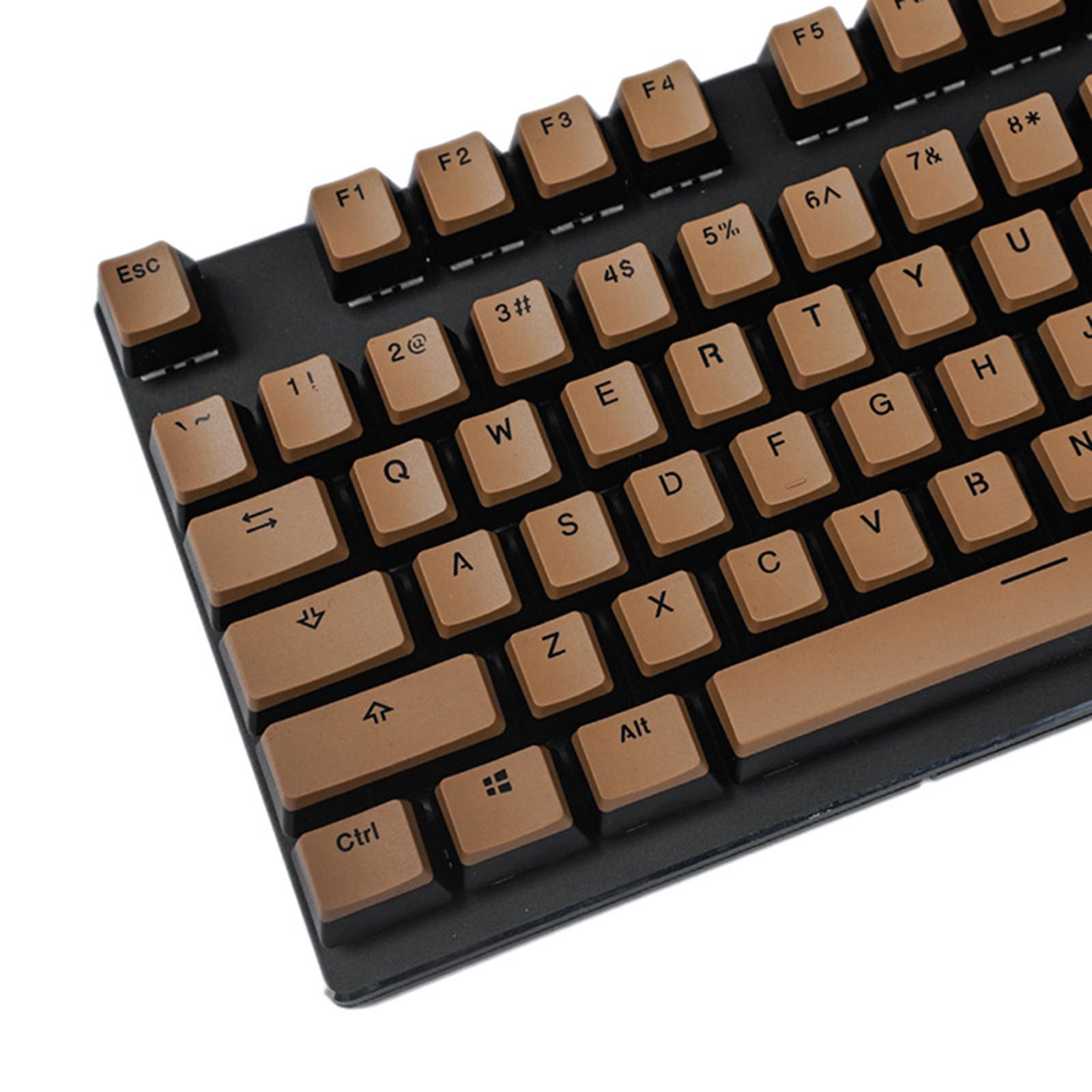 Pudding Keycap set Gaming Key Caps DIY for Keyboard White Black