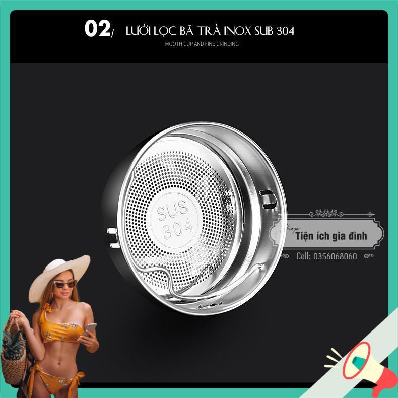 Bình giữ nhiệt có nhiệt kế thông minh 500ml - Bình giữ nhiệt INOX hiển thị nhiệt độ led cao cấp