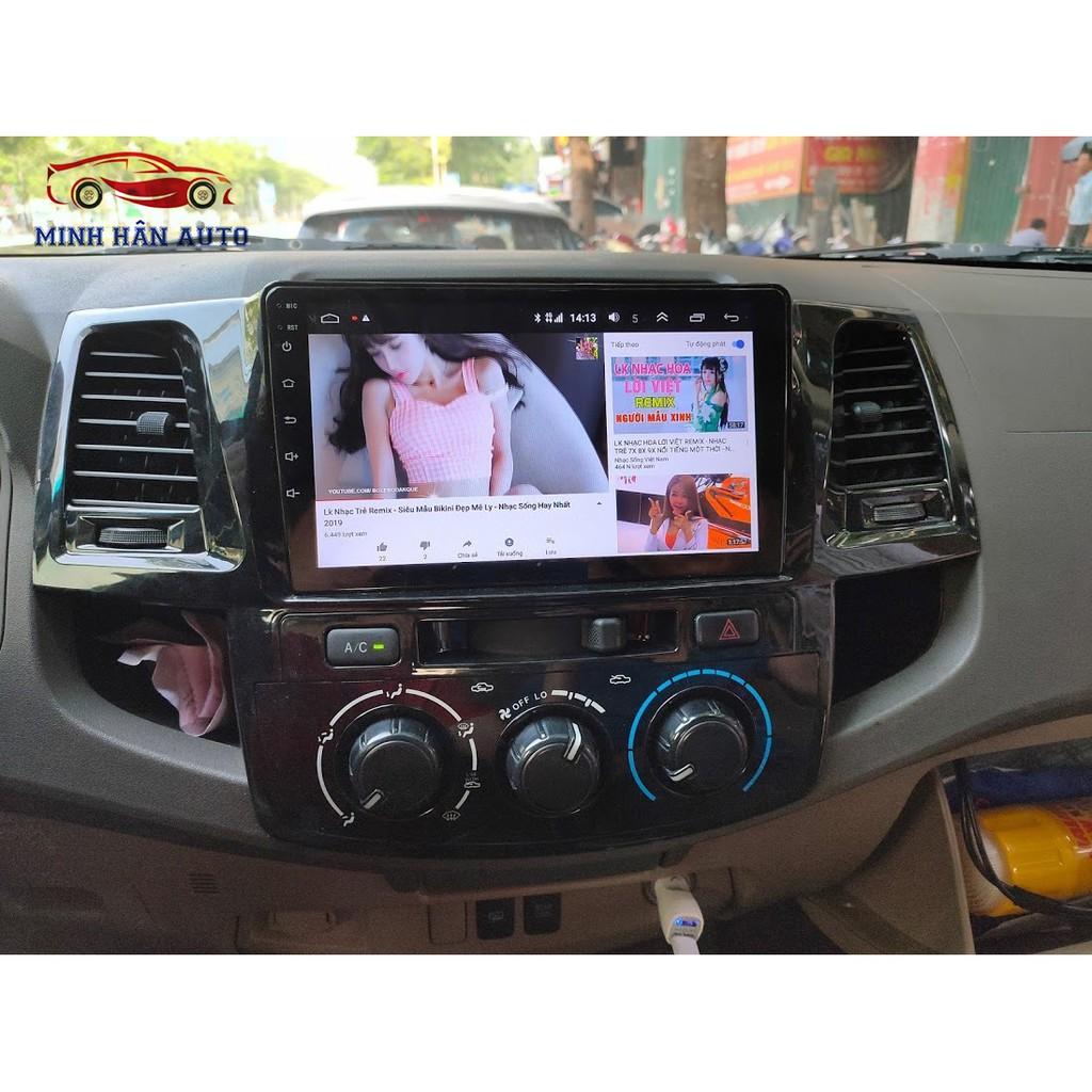 Màn hình ANDROID xe FORTUNER, với hệ android 10. CẤU HÌNH RAM 1G ROM 16G, màn hình ô tô cao cấp,