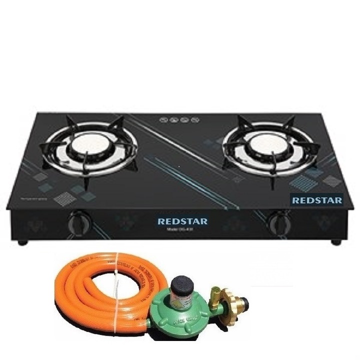 Bếp Gas Hồng Ngoại Đôi Cao Cấp REDSTAR – Tặng bộ van dây - Hàng chính Hãng