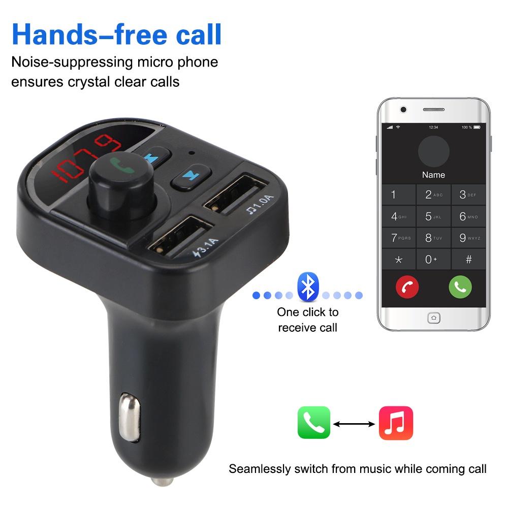 Tẩu sạc nhanh QC 3.0 USB kép 12V đa năng cho xe hơi