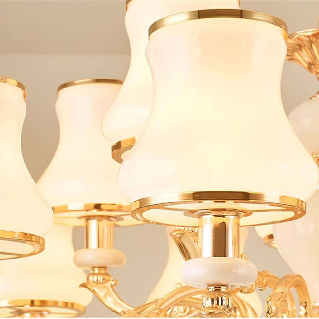 Đèn chùm TIANOS 8 tay kiểu dáng hiện đại trang trí nội thất sang trọng - kèm bóng LED chuyên dụng.