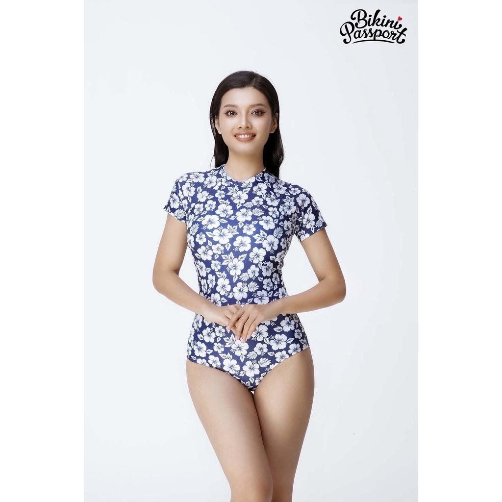 Đồ bơi Nữ BIKINI PASSPORT kiểu Một mảnh tay ngắn- màu Floral - BS184_FLO