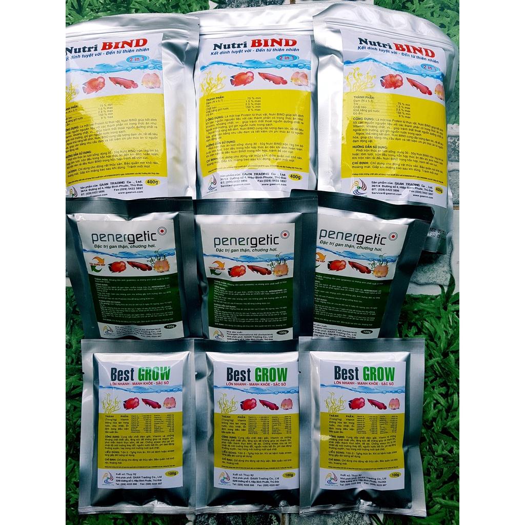 Best Grow vitamin, nguyên liệu trộn tôm,tim bò tăng sức đề kháng cho cá