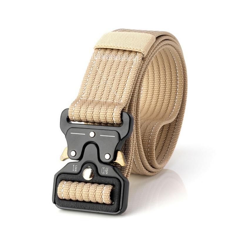 Đai Nylon Chiến Thuật Quân Đội Thắt Lưng Nam Kim Loại Cắm Khóa Quân Sự Chiến Đấu Thắt Lưng Gõ Tắt Khẩn Cấp Sinh Tồn Eo Chiến Thuật Gear