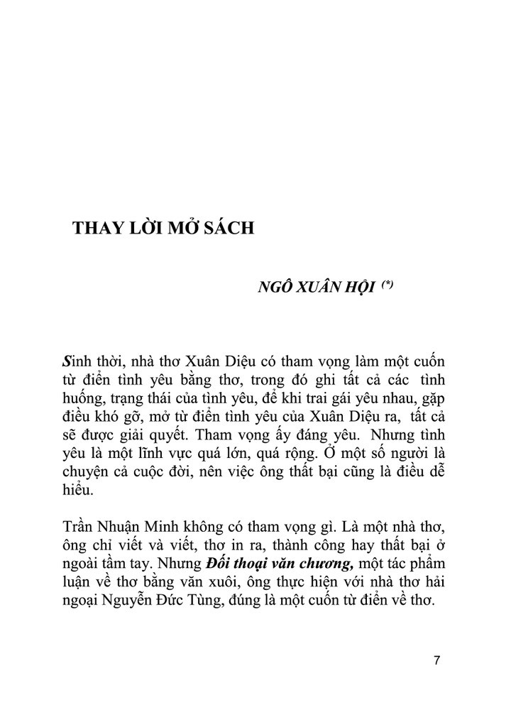 ĐỐI THOẠI VĂN CHƯƠNG - Trần Nhuận Minh & Nguyễn Đức Tùng -