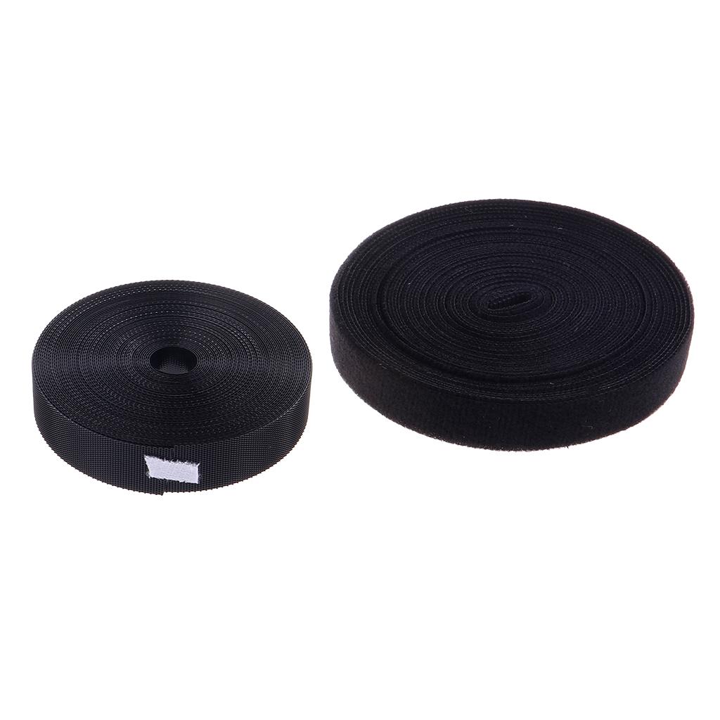 1.94M*20mm Sticky Self Adhesive Hook And Loop Tape Fastener Strip Solid