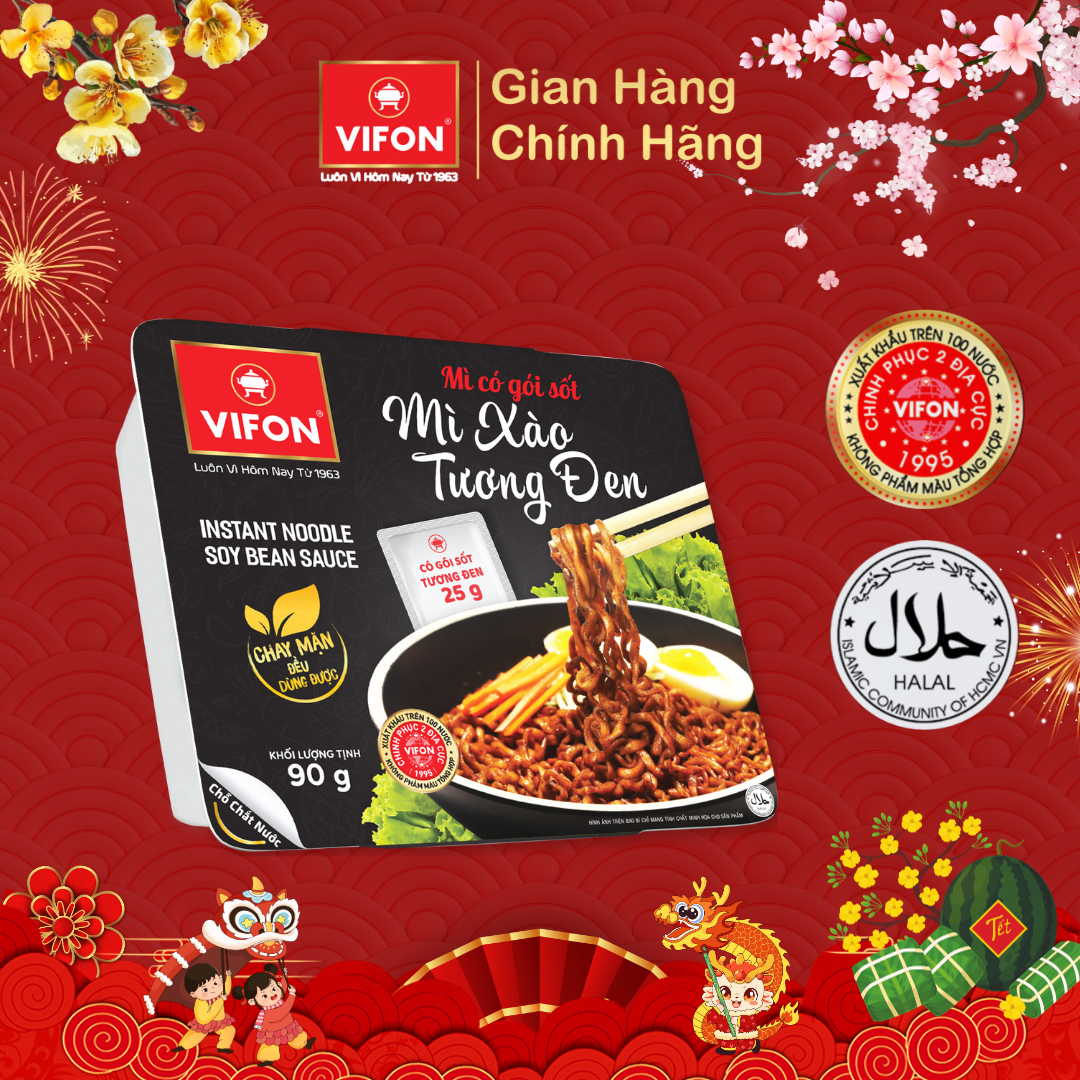 Thùng 18 Mì Xào Tương Đen VIFON