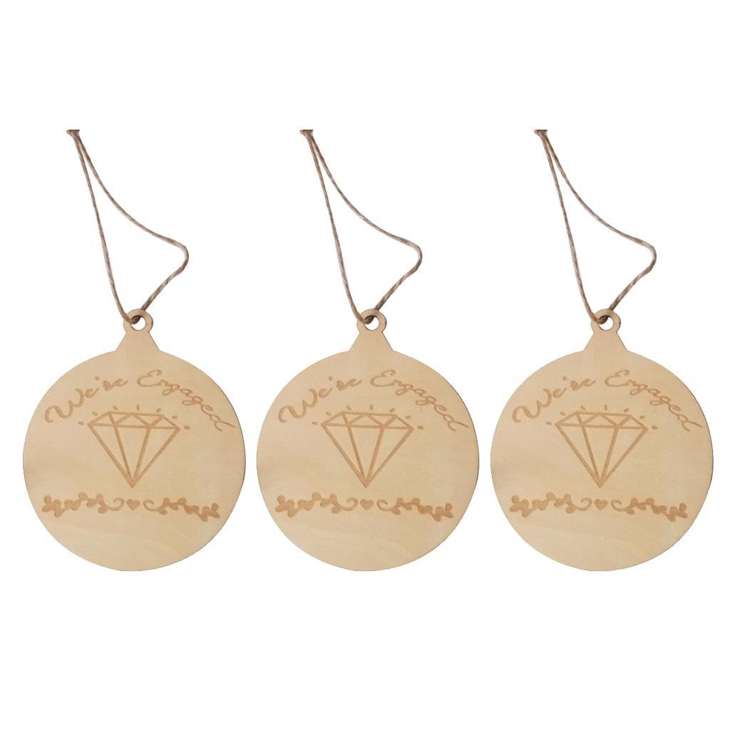 3Set Round Wooden Discs Natural Wood Slices For DIY Wood Crafts Centerpieces
