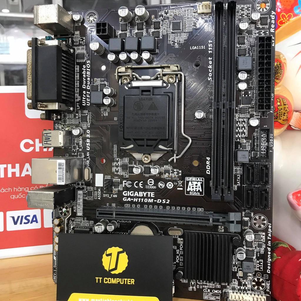 MAIN GIGABYTE H110M DS2 SOCKET 1151  GAME THỦ NÂNG CẤP- Hàng Chính Hãng