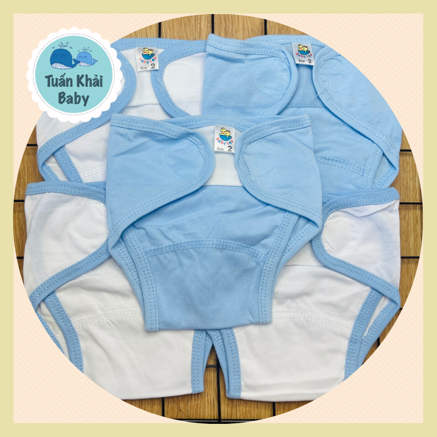Túi 5 Cái Tã Vải, tả dán cotton mềm, mịn cho bé sơ sinh Thái Hà Thịnh, có 3 Size 1,2,3 cho bé từ sơ sinh-9 kg